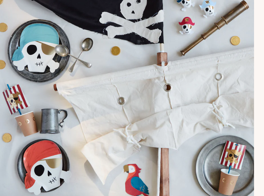 Pirate Cup & Straws Set