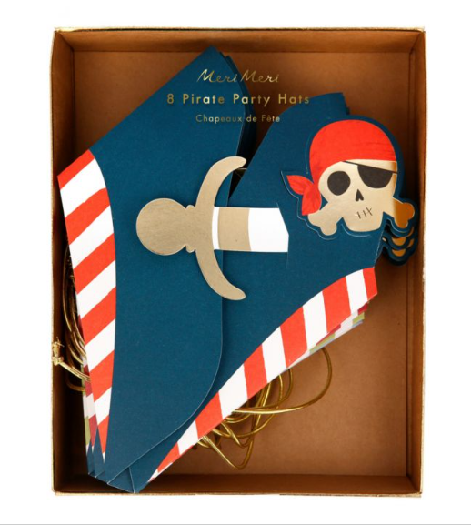 Blue Pirate Party Hats