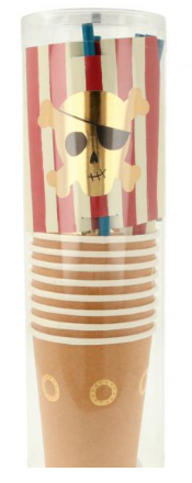 Pirate Cup & Straws Set
