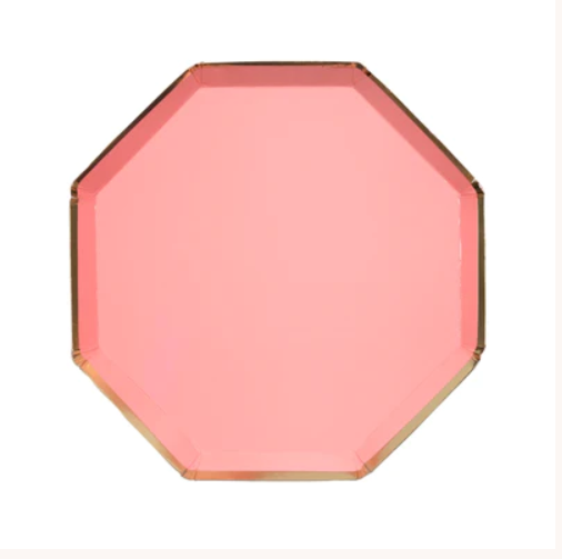 Neon Coral Side Plates