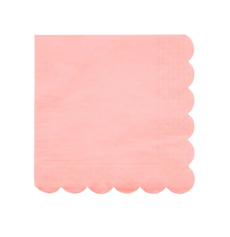 Neon Coral Large Napkins