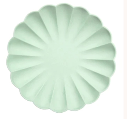 Large Mint Sorbet Compostable Plates