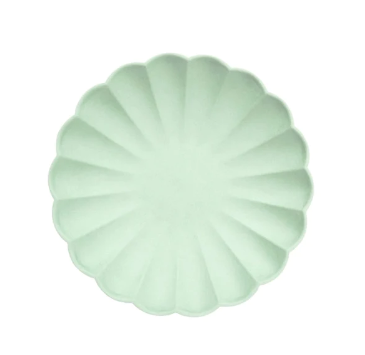 Small Mint Sorbet Compostable Plates