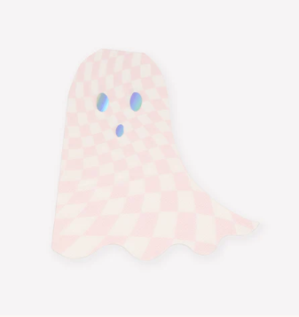Pink Checker Ghost Napkins