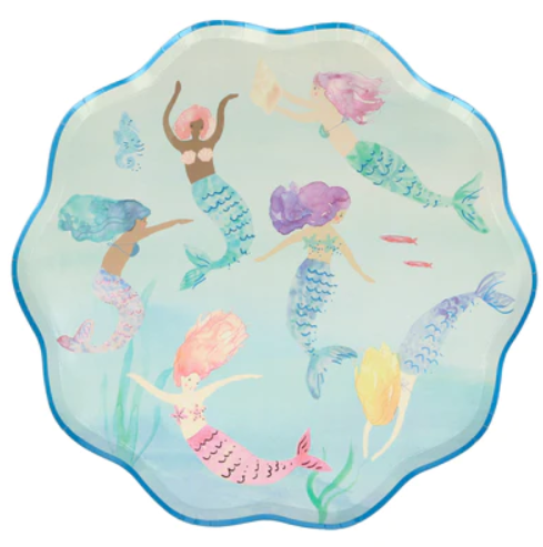 Mermaids Swimming Plates