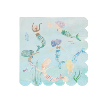 Mermaids Swimming Napkins