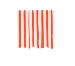 Red Stripe Small Napkins