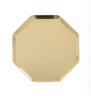 Small Gold Octagonal Plate