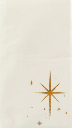 Silent night star napkin