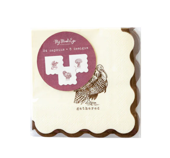 Harvest Icon Paper Cocktail Napkin Set