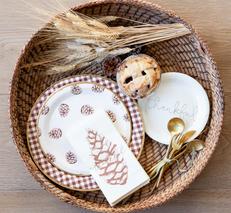 Harvest Pine Cone Guest Napkin