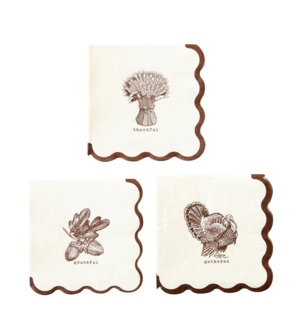 Harvest Icon Paper Cocktail Napkin Set