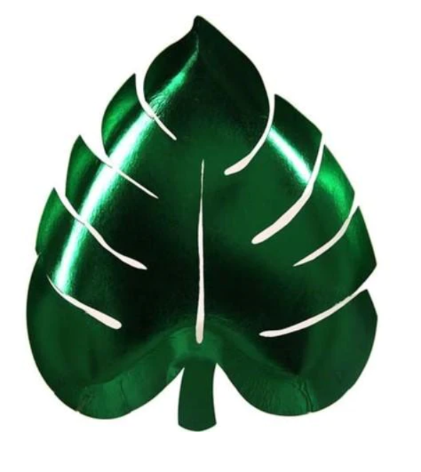 Green Palm Leaf Plates