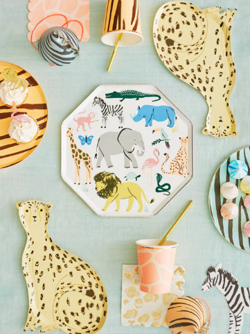 Safari Animal Print Cups