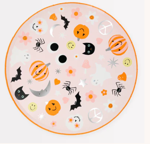 Groovy Halloween Icon Dinner Plates