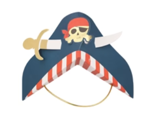 Blue Pirate Party Hats