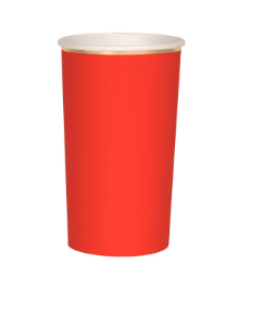 Red Highball Cups