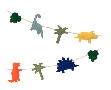 Felt Dinosaur Garland