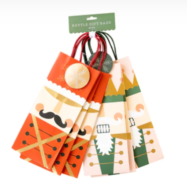 Nutcracker Wine Bottle Gift Bag