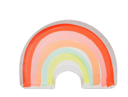 Neon Rainbow Plate