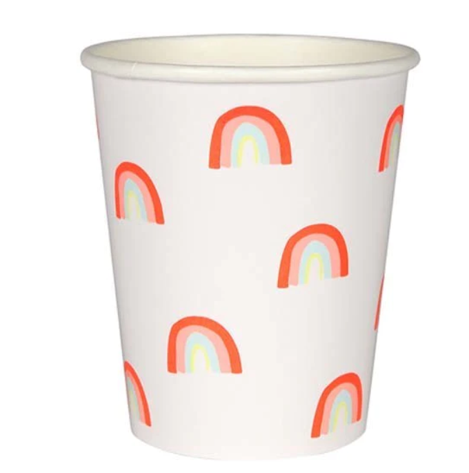 Neon Rainbow Cups