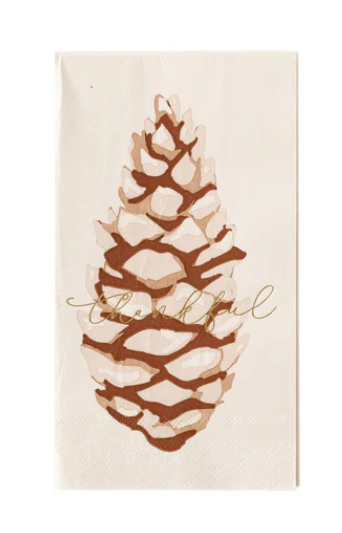 Harvest Pine Cone Guest Napkin