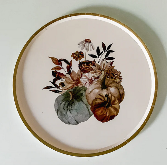 Fall Pumpkin Plate
