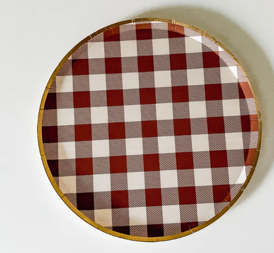 Fall Plaid Plate
