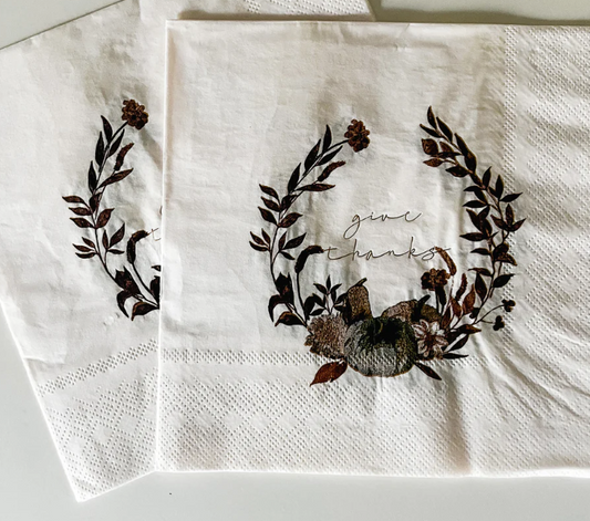 Fall Pumpkin Napkin