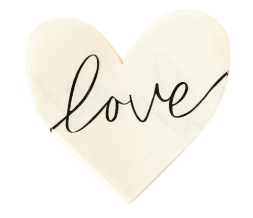 Love Heart Shaped Paper Napkin