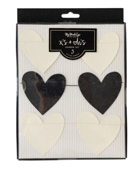 Glitter Heart Banner Set