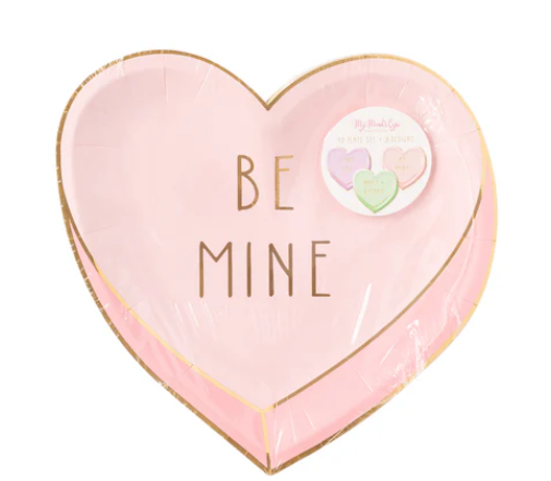 Candy Hearts Shaped Plate